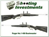 Ruger No.1 Stainless Laminated hard to find 450 Bushmaster! - 1 of 4