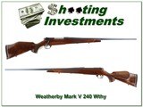 Weatherby Mark V Deluxe 240 Wthy 26in German! - 1 of 4