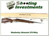 Weatherby Mark V Ultramark 270 Wthy UNFIRED in box! - 1 of 4