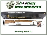 Browning A-Bolt 22LR RARE Laminated New and Unfired in box! - 1 of 4