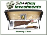 Browning 22 Auto Grade II Octagonal barrel XX Wood NIB - 1 of 4
