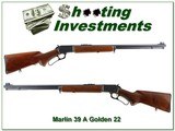 1964 made Marlin 39A Golden 22LR JM marked 24in collector! - 1 of 4