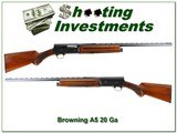 Browning A5 61 Belgium 20 Ga 26in IC VR! - 1 of 4