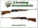Browning BAR 7mm Rem Belgium made Exc Cond! - 1 of 4