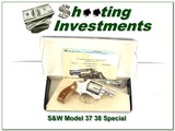 Smith & Wesson Model 37 Airweight 2in 38 Spl Nickel unfired in box - 1 of 4