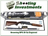 Browning BPS 20 Gauge Engraved like new in box! - 1 of 4
