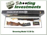 Browning Model 12 28 Ga High Grade XX Wood BOX! - 1 of 4