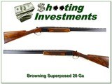 Browning Superposed Lightning 63 Belgium 20 Gauge English stock 28in! - 1 of 4