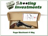 Ruger Blackhawk polished Blued 6.5 41 Magnum NEW! - 1 of 4