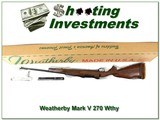 Weatherby Mark V Ultra Mark custom shop 26in 270 Wthy NIB - 1 of 4