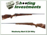 Weatherby Mark V Varmintmaster 224 Wthy Mag 26in XXX Wood! - 1 of 4