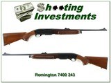 Remington 7400 Deluxe 243 Win 1986 made near new! - 1 of 4