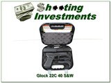 Glock 22 22C Gen 4 40 S&W unfired in case, 3 15r mags! - 1 of 4
