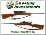 Winchester Model 43 218 BEE - 1 of 4