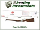 Ruger No.1 RSI Mannlicher rare Stainless Walnut 308 Win in box! - 1 of 4