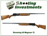 Browning A5 Magnum 12 68 Belgium near new 32in VR Honey Blond - 1 of 4