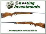 Weatherby Mark V Deluxe rare USA made 7mm-08! - 1 of 4