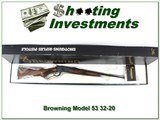 Browning Model 53 Deluxe 32-20 NIB XXX Wood! - 1 of 4