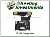 CZ 75 B Omega Urban Grey 9mm unfired in case 2 mags! - 1 of 4