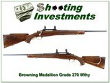 Browning 62 Belgium Medallion Grade one of a kind 270 Wthy Magnum! - 1 of 4
