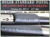 Ruger Mark 1 Standard 22LR 4 3/4in unfired in box! - 4 of 4