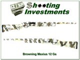 Browning MAXUS seldom see snow camo MOBUS 12 Ga unfired! - 1 of 4