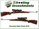 Browning Safari Grade 30-06 with gloss period Leupold Exc Cond - 1 of 4