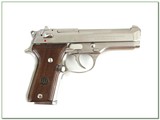 Beretta 92 SBC RARE Nickel Compact 9mm NIB! - 2 of 4