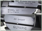 High Standard Model 107 Military Olympic 22 Short as new in box! - 4 of 4