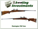 Remington 700 BDL 7mm Rem Mag carved deer seen stock - 1 of 4