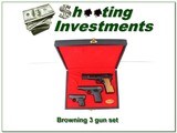 Browning High Power, 1955 and 25 3 gun set all like new! - 1 of 4
