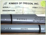 Kimber of Oregon Model 84 Super America 223 Rem unfired in box! - 4 of 4