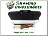 Ruger Red Label 12 Ga factory engraved unfired in box with Ruger case! - 1 of 4