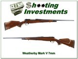 Weatherby German Mark V Deluxe 7mm RARE factory Pendleton break - 1 of 4