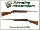 Browning Twelvette Double Auto 12 Ga 70 Belgium 26in VR IC! - 1 of 4