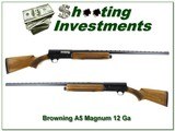 Browning A5 Magnum 12 Ga 69 Belgium honey blond 32in VR Full - 1 of 4