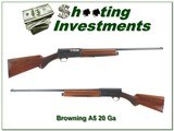 Browning A5 20 Ga 1961 Belgium Exc Cond! - 1 of 4