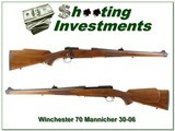 Winchester 70 RARE Mannlicher 30-06 Collector! - 1 of 4