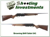 Browning BAR Safari II 243 Win Like NEW!!!! - 1 of 4
