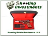 Browning Renaissance Medalist 72 Belgium 22 LR unfired in case! - 1 of 4