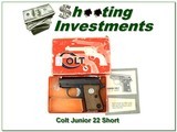 Colt Junior Automatic 22 Short collector condition in Box! - 1 of 4