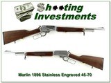 Marlin 1895 GS Stainless Engraved 45-70 - 1 of 4