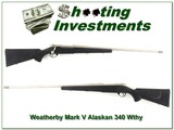 Weatherby Mark V Alaskan 340 Wthy with factory accubreak as new - 1 of 4