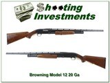 Browning Model 12 20 Gauge nice wood! - 1 of 4