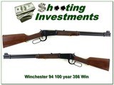 Winchester 94 Big Bore 356 Win 100 year gun like new collector! - 1 of 4