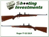 Ruger 77/22 22LR early model hard buttplate gun - 1 of 4