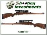 CZ 550 Mannlicher 7x57 with Leupold Exc Cond - 1 of 4