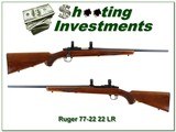 Ruger 77/22 22LR early model hard buttplate gun - 1 of 4