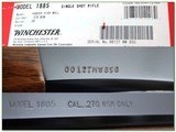 Winchester 1885 High Wall in rare 270 WSM 28in Octagonal NIB! - 4 of 4