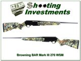 Browning BAR Mark II Short Trac in 270 WSM! - 1 of 4